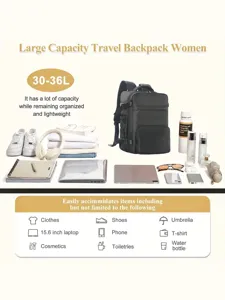 Reiserucksack große Kapazität 30-36L wasserdichter Business Laptop Rucksack für Damen