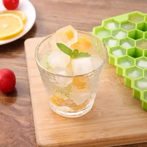Stampo per cubetti di ghiaccio in silicone esagonale per uso domestico e cucina
