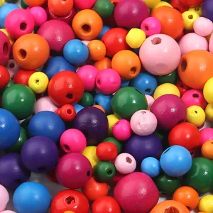 Bunte Holasperlen lose DIY Bastelmaterial Set für handgemachte Armbänder und Ketten