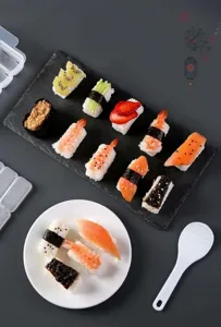 Japanische Sushi Form Set, gewerbliche Haushalt zehn-konsekutive Reiskugel Werkzeug Details.