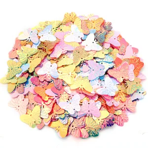 Mixed color butterfly sequins for slime filling, DIY crafts, sewing accessories and garments.
