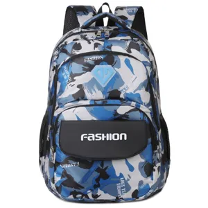 Large Capacity Oxford Cloth Backpack Casual Camouflage Student School Bag Waterproof Travel Daypack