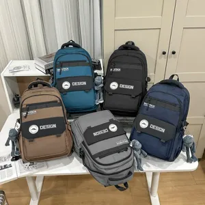 Σακίδιο πλάτης φοιτητή casual minimal μεγάλης χωρητικότητας για άνδρες με χαριτωμένο κρεμαστό