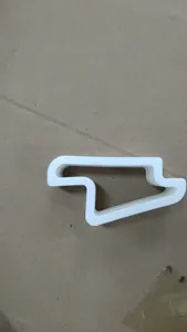 3D printed race track shape door wedge, safety door stopper and home decor piece for room.