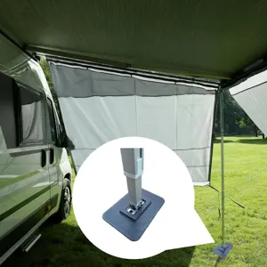 RV Awning Support Foot Pad Plastic Heavy Duty Stable Base For Camping RV Trailer Camper Tent Accessories