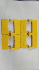 Guía de borde de costura con bisagra ajustable, espaciadores de plástico amarillo para manualidades.
