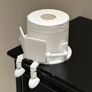 Porta carta igienica divertente stampato in 3D supporto per rotolo novita bagno decoro