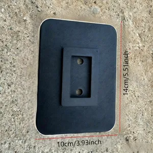 RV awning support pad heavy duty stabilizer base camping accessory black plastic 10x14cm