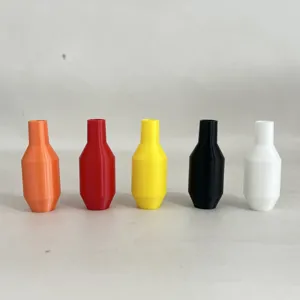Detailed view of colorful siphon hose connector accessories, lightweight and durable parts.