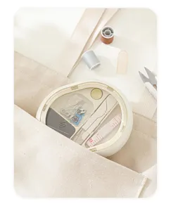 Kit de couture magnétique portable compact mini boîte de rangement avec tous les accessoires.