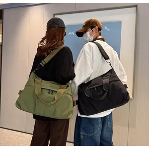 Λεπτομερής όψη τσάντας ταξιδιού casual μεγάλης χωρητικότητας, ελαφσιά τσάντα ώμου.