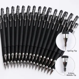 GP380 black gel pen 0.5mm office signature pen smooth writing school exam stationery