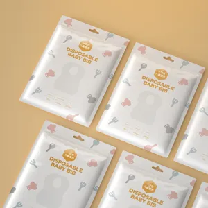 Disposable baby bibs 10pcs waterproof portable toddler feeding bibs for daily use