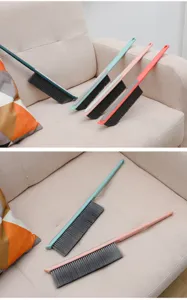 Spazzola per la pulizia del letto a manico lungo setole morbide scopa per divano