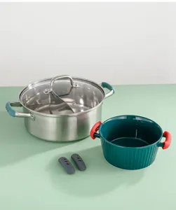 Détail des protège-poignées en silicone pour casseroles en acier inoxydable et céramique