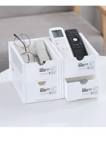 Boite de rangement empilable pour bureau, organisateur a tiroirs multicouche pour cosmetiques.
