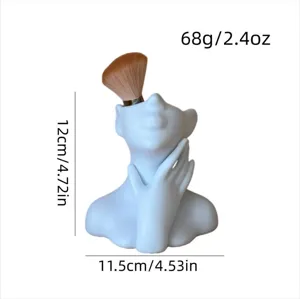 Nordic human face art vase desktop pen holder creative ceramic flower vase decoration