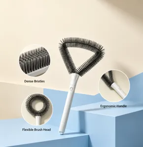 Triangle window screen cleaning brush with dense bristles for household daily cleaning.