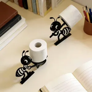 Detailansicht des kreativen Ameisen-Toilettenpapierhalters, süßer Bad-Tisch-Rollenhalter.