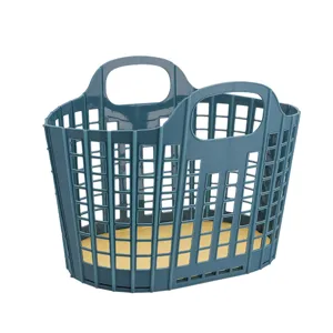 Panier a linge pliable en plastique bac de rangement portable pour vetements jouets maison