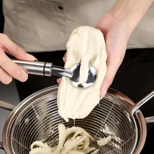 Stainless Steel Noodle Cutter Knife Kitchen Gadget Shaved Noodle Shaver Metal Handle Cooking Tool Home Utensil