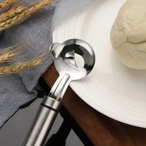 Stainless steel noodle cutter tool for kitchen, professional manual noodle slicing artifact.