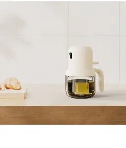 Glass oil sprayer bottle for kitchen cooking, press type mist oil control dispenser for BBQ.