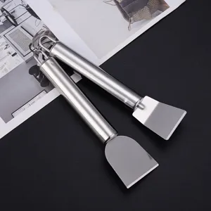 Racleur de Nettoyage de Cuisine en Acier Inoxydable Outil Racleur de Graisse Multifonctionnel Pour Cuisinière Hotte et Fond de Pot