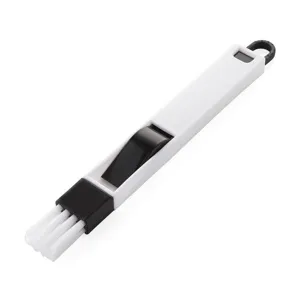 Multifunctional window gap cleaning brush with durable bristles for deep crevice dust removal.
