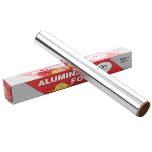 Heavy duty aluminum foil roll 10m x 300mm for household baking, roasting and food storage use.
