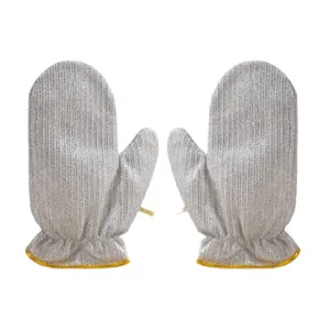 Guanti da lavastoviglie in filato d'argento guanti per pulizia cucina spazzole per pentole