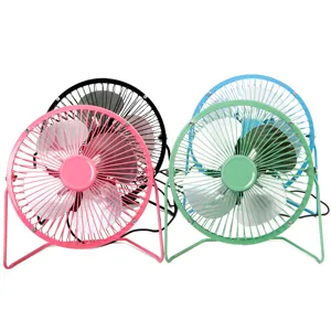 6 Inch Mini USB Metal Desk Fan Portable Personal Cooling Fan Quiet Small Table Fan for Office