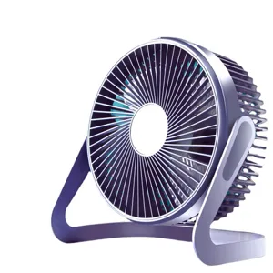Ventilateur de bureau USB compact avec support réglable, mini ventilateur silencieux pour bureau.