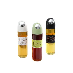 Bottiglia dosatore olio in vetro con beccuccio automatico per cucina contenitore olio