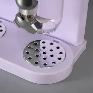 Distributeur de céréales base double conteneur de nourriture sèche bocal avec bac amovible