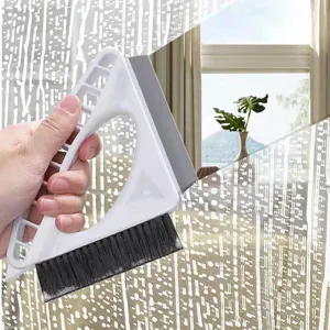 Multifunktionales Fensterreinigungsbürste Drei In Einem Glaswischer Haushalt Badezimmer Fugenreinigungswerkzeug Kunststoffreiniger