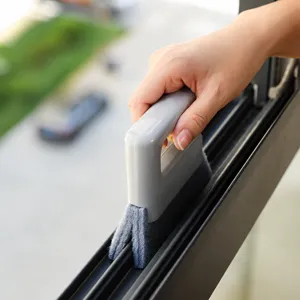 2-in-1 Fensterfugen-Reinigungsbürste für Balkonschienen und tote Ecken Handreinigungswerkzeug