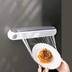Keuken Vershoudfolie Dispenser Wandmontage Magnetisch Foliesnijder Snijgereedschap
