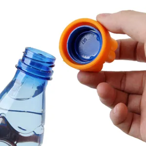 Silicone bottle opener detail view showing the inner structure and easy grip design.