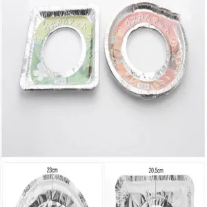 10pcs Brûleur de Cuisinière à Gaz En Aluminum Jetable Feuillets Anti-Huile Carré Rond