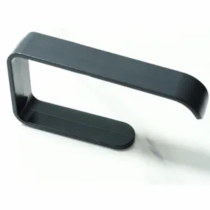 Black under cabinet paper towel holder hanging roll paper storage rack kitchen organizer