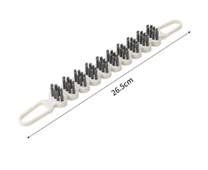 Detailansicht der flexiblen Fugenreinigungsbürste mit 26.5cm Länge für enge Haushaltsbereiche.