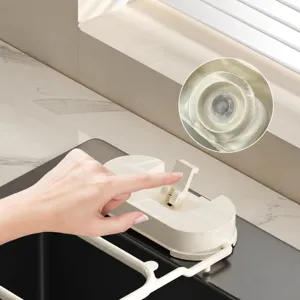 Kitchen sink drain rack suction 2-in-1 basket filter storage holder organizer tool for home