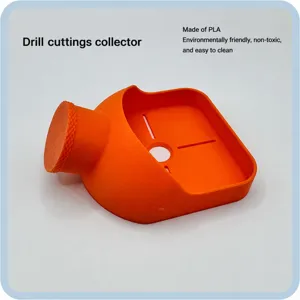 Raccoglitore di polvere per trapano universale accessorio stampato in 3D PLA per foratura.