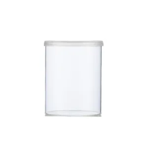 Pot à pudding en verre transparent avec couvercle pot à yaourt résistant pour cuisine dessert