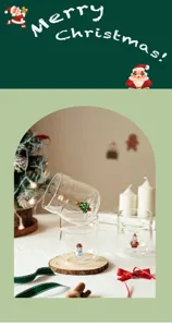 Christmas double wall glass cup cute cartoon coffee mug with 3D snowman and tree inside gift
