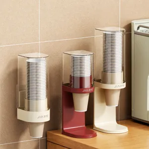 Distributore a parete di bicchieri di carta usa e getta per bar da caffè domestico.