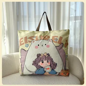 Große Kapazität süße Cartoon Bettdecken Aufbewahrungstasche wasserdichte Tasche Umzug.