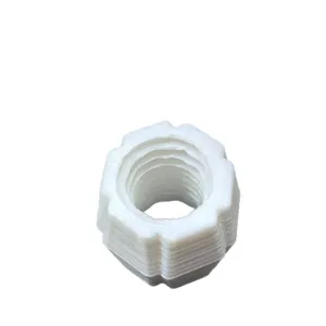 White 3D printed plastic toothpaste dispenser converter replacement head adapter practical tool