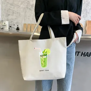 Women Streetwear Trend Oxford Fabric Tote Bag Printed Letters Large Capacity Square Shoulder Handbag For Everyday Commuting School